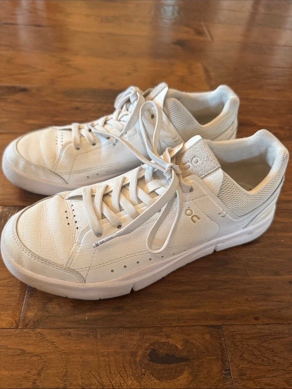 On Cloud White Leather Women's Sneakers